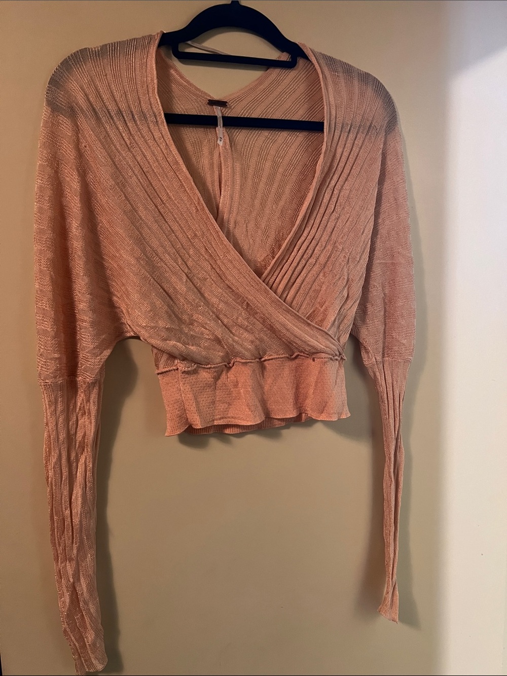 Free People Pluto Wrap Sweater pink size XS